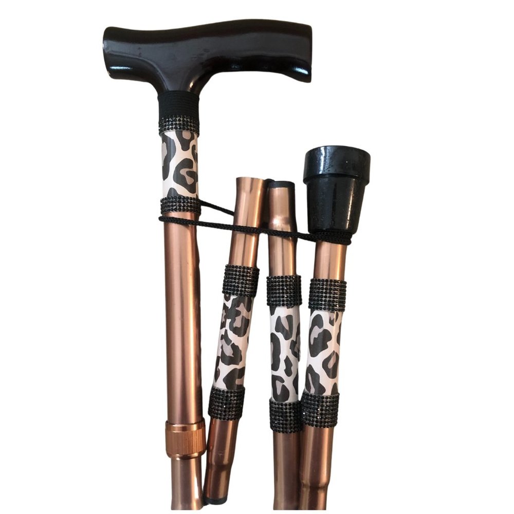 Cheetah Diamond Bling Walking Cane